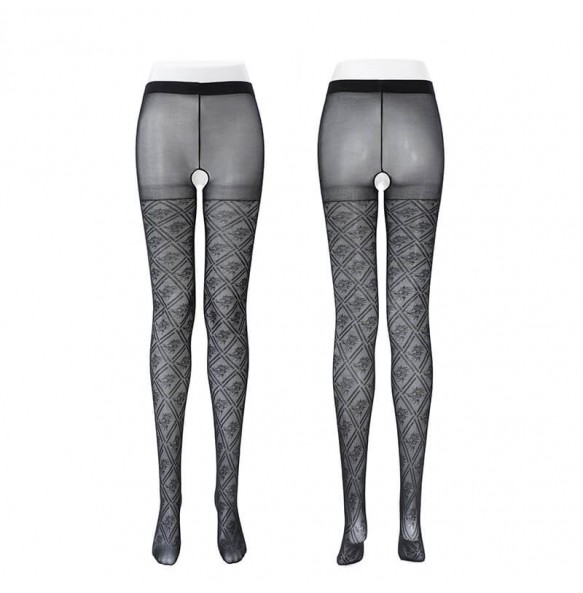 FEE ET MOI - Floral Vine Stockings (Black)